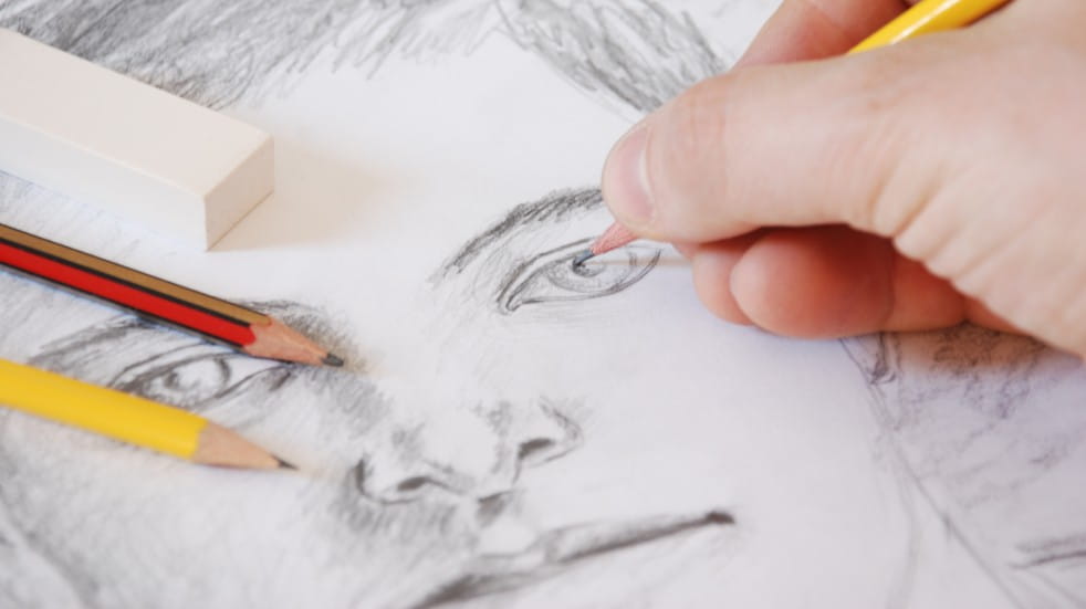 Free events July hand drawing a portrait
